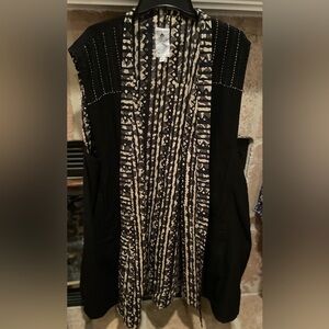 NWOT Market Place Dignity Not Charity Longline 💯 % cotton duster cardigan 4X